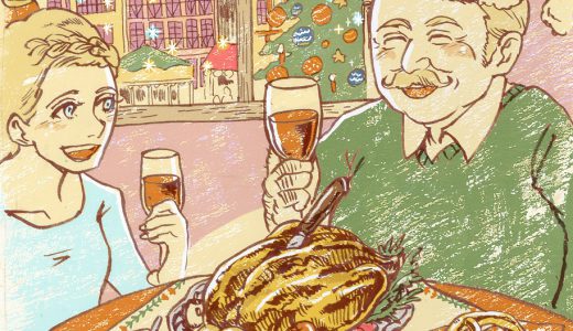 世界のおじちゃん「クリスマスに家族で食事するハインツ（ドイツ）」