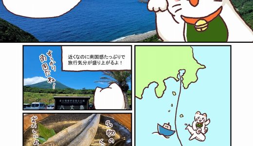 地域の商品紹介マンガ「おもちと旅する八丈島の宝物」（「にっぽんの宝物」グランプリ（八丈島会場）　特別賞受賞作品）