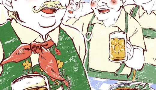 オクトーバーフェストを楽しむハインツ（ドイツ）Heinz enjoying Oktoberfest (Germany)